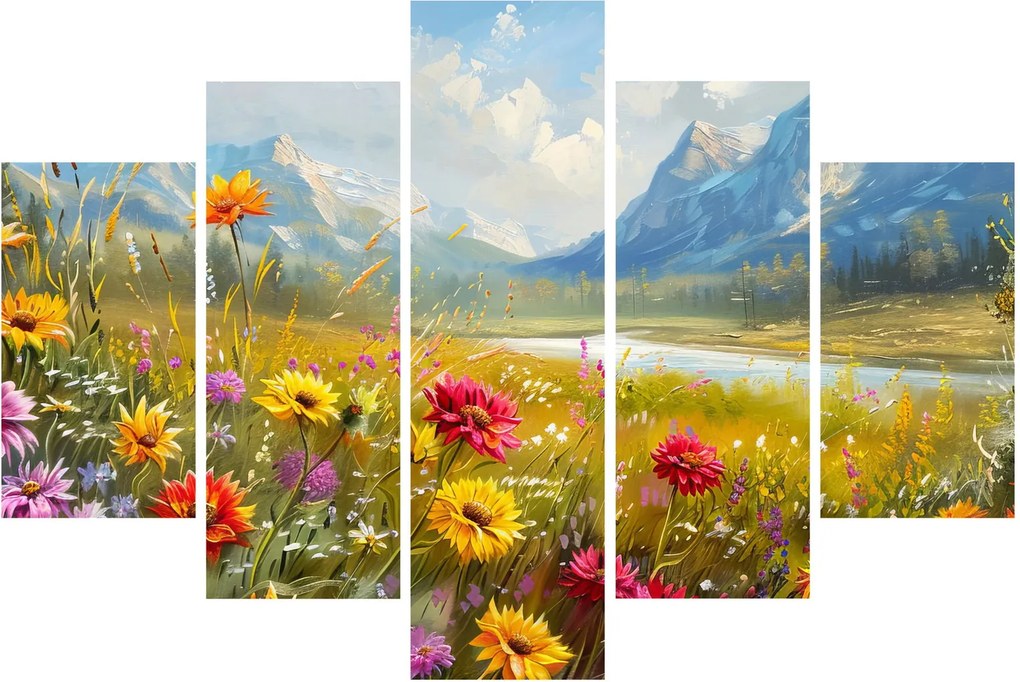 Tablou - Peisaj pictat (150x105 cm)