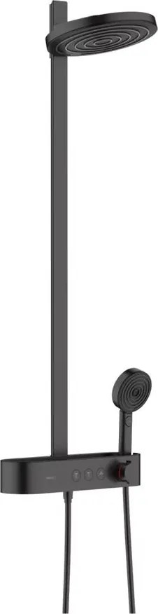Coloana de dus Hansgrohe Pulsify S 260 negru mat cu termostat ShowerTablet Select 400