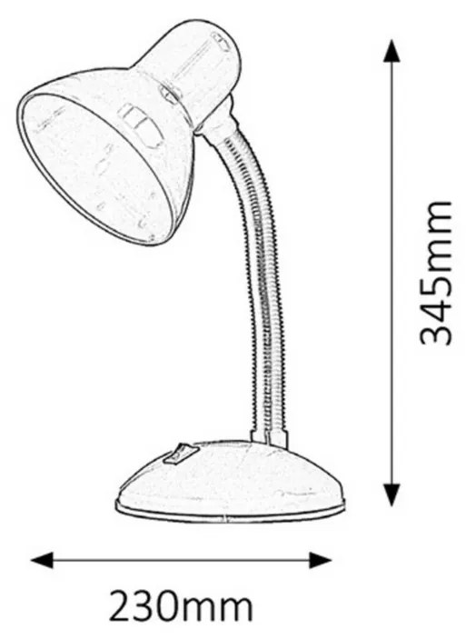 Lampă de masă Rabalux 4168 Dylan, alb