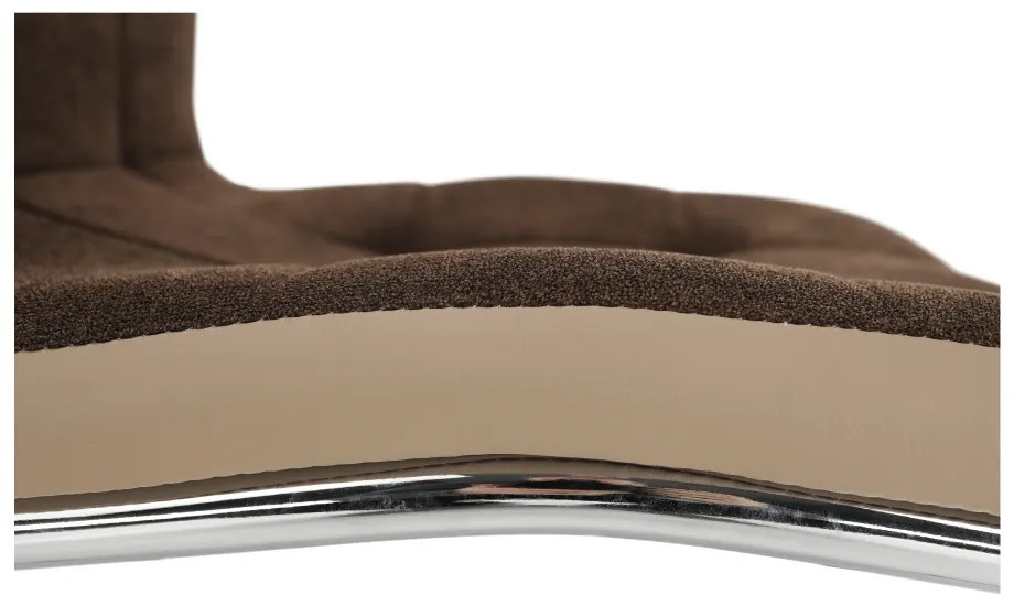 Scaun de sufragerie Gernada new (maro + bej + Crom). 744581