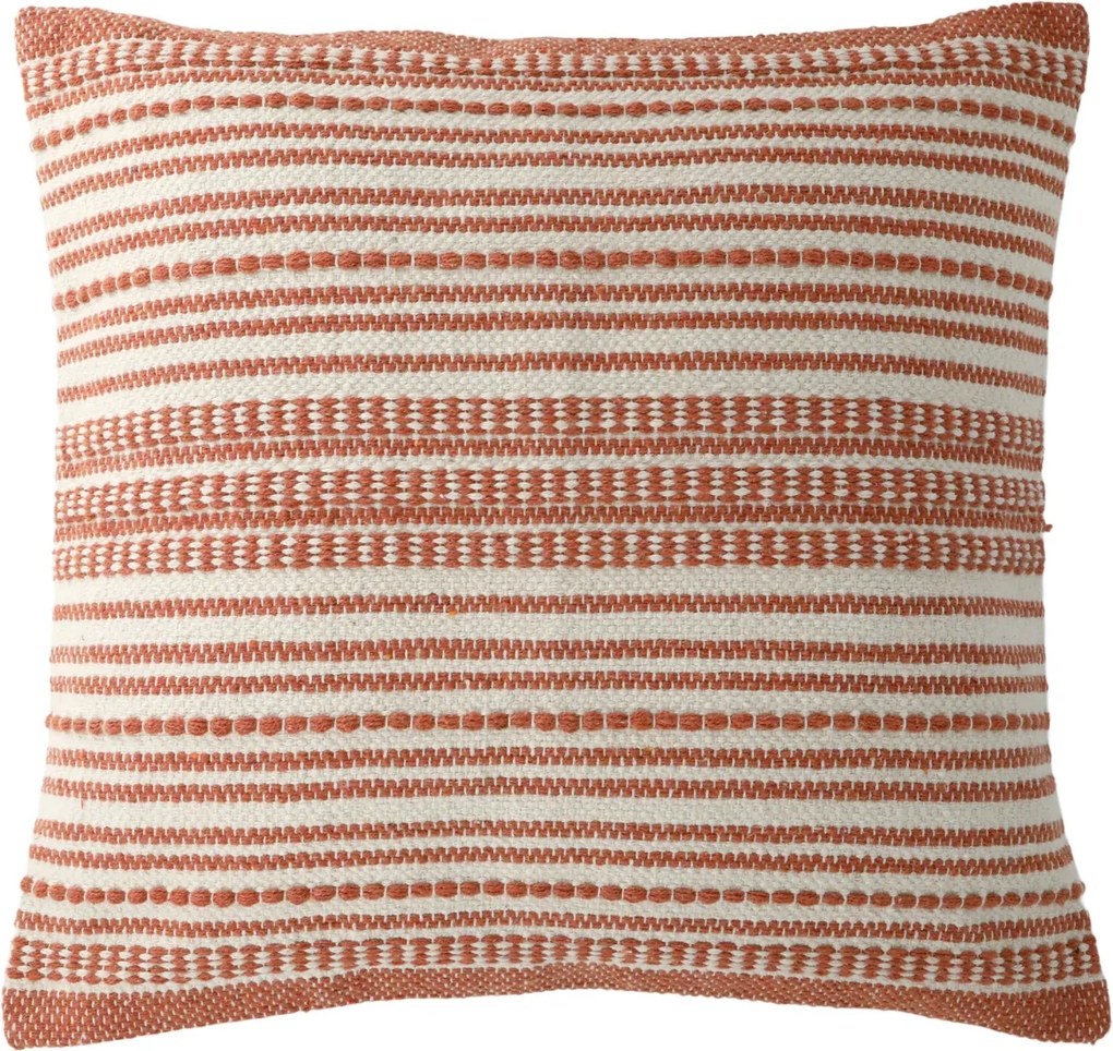 Fata de perna, cu dungi Aix 50x50 cm, terracotta