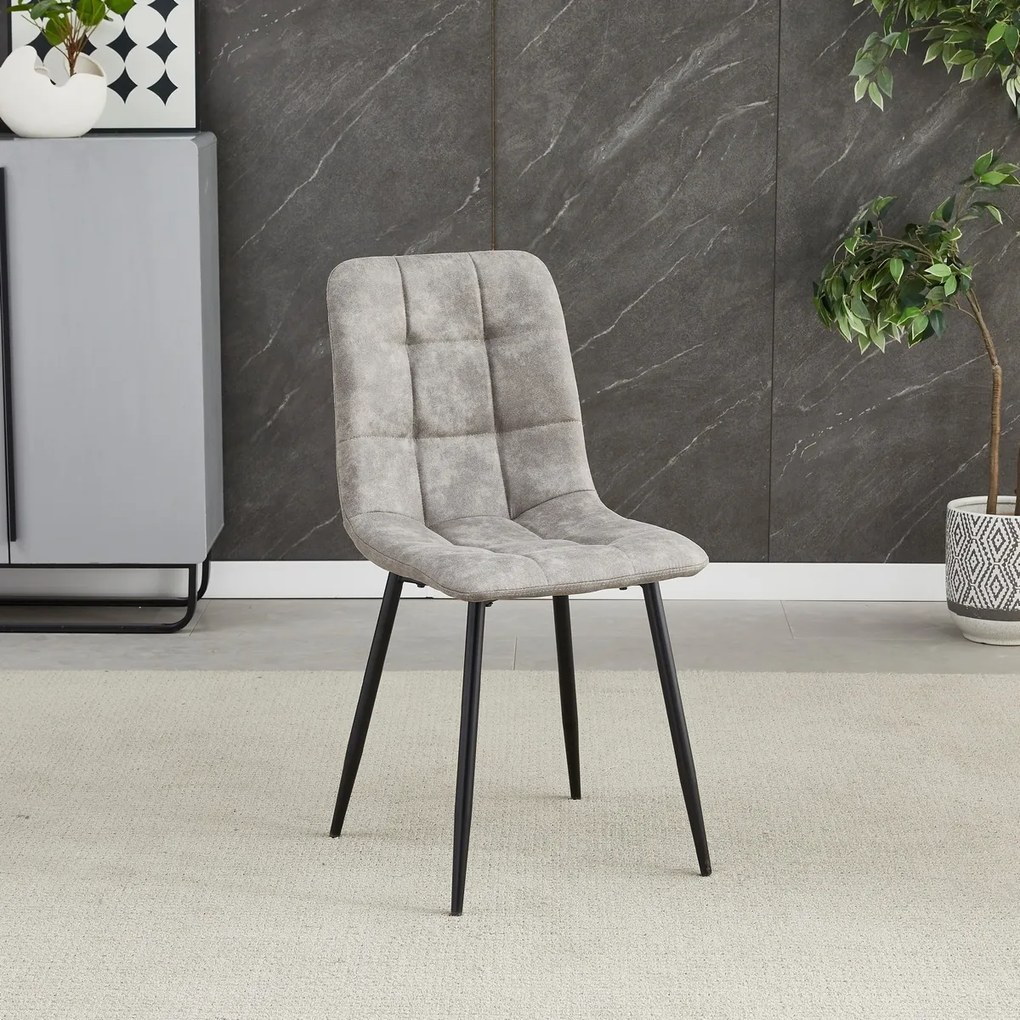 Set de scaune de sufragerie Vintage CT-281 GREY3,4 buc.