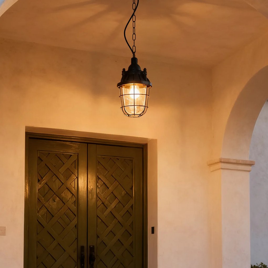 Lampă suspendată industrială neagră - Cabin