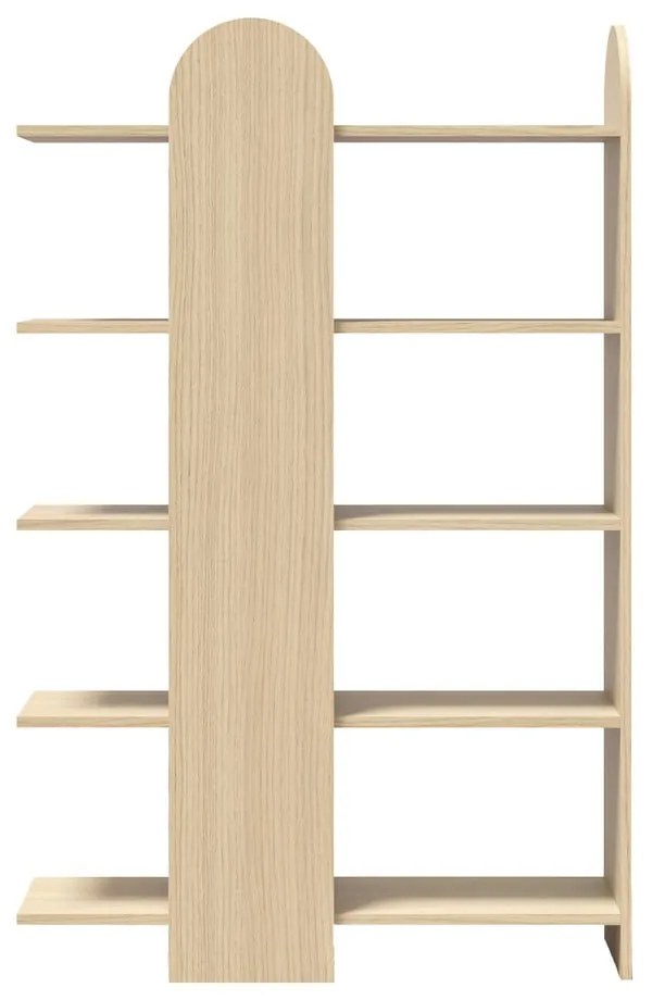 Bibliotecă cu aspect de lemn de stejar 112x175 cm Venice - TemaHome