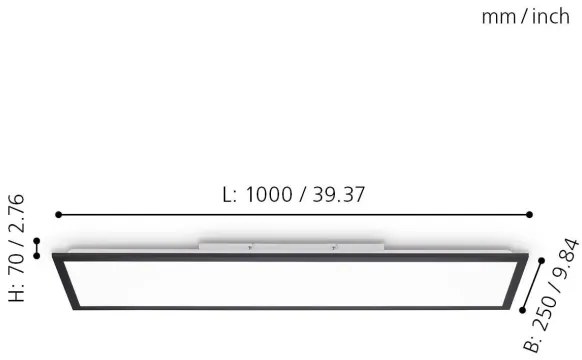 Panou LED dimabil Eglo 75565 BOTAZZO LED/25W/230V 2700-5000K + telecomandă