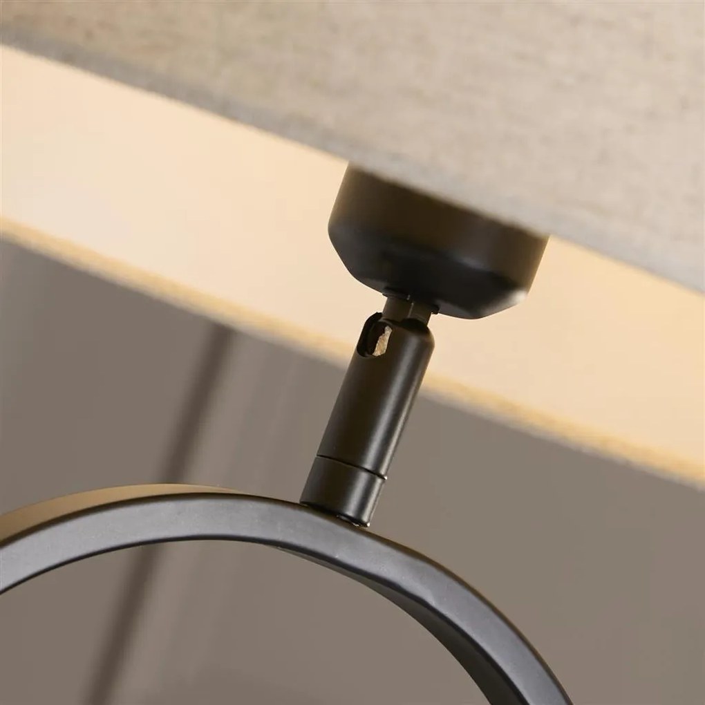 Veioza/Lampa de masa decorativa Modish negru/natural