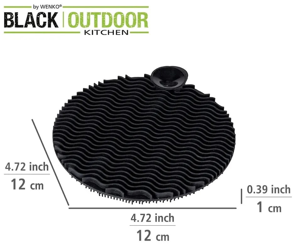 Set 2 bureți de silicon pentru spălare vase Wenko Black Outdoor Kitchen