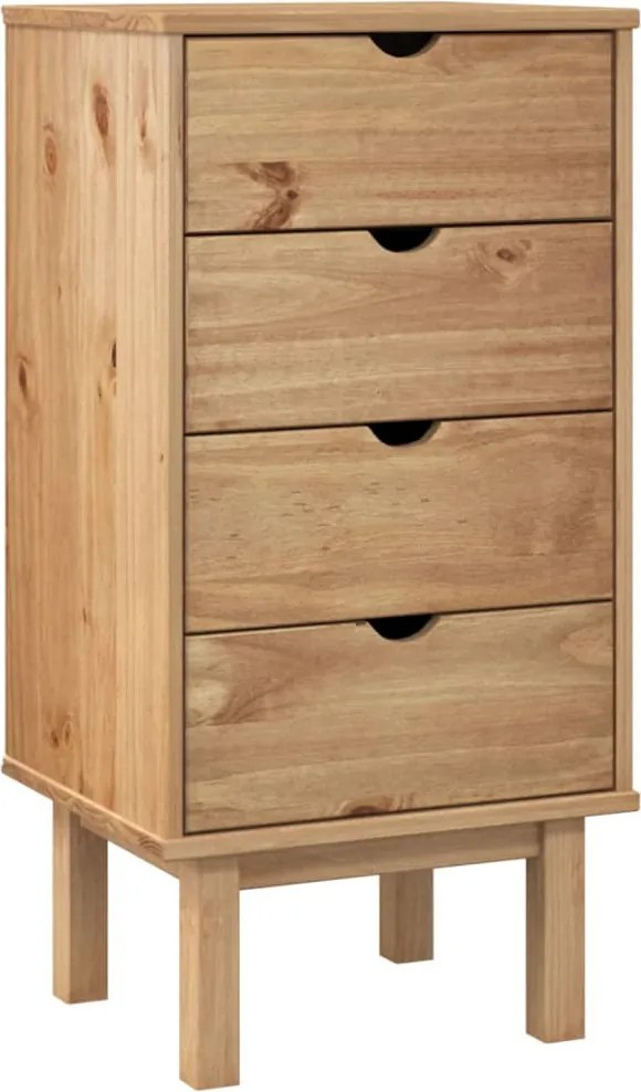 vidaXL Dulap cu sertar "OTTA", 45x39x90cm, lemn masiv de pin