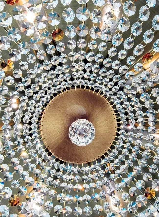 Lustra aplicata cristal Schöler design de lux Sheraton 65cm, antique brass