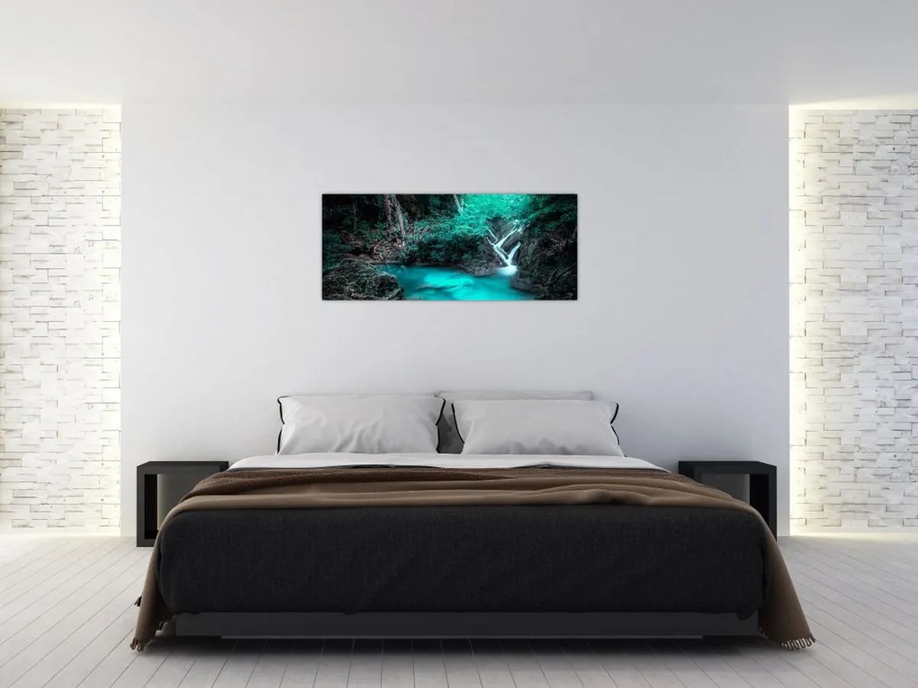 Tablou - Oază turcoaz (120x50 cm)