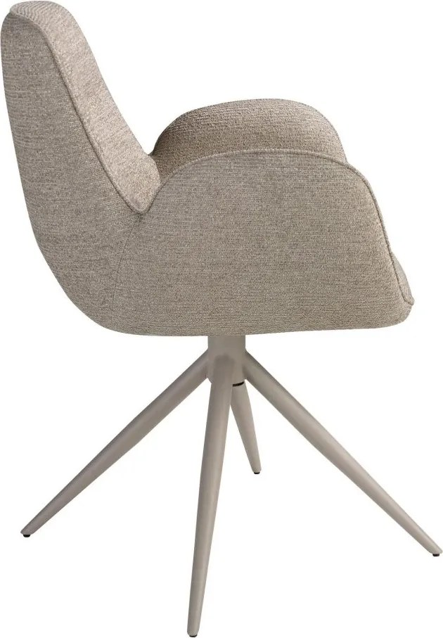 Scaun modern pivotant Beige fabric