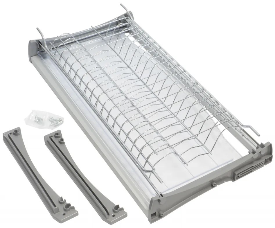 Scurgator /picurator IFL crom lucios pentru corp de de 450 | 600 | 700 | 800 | 900 mm, otel/plastic gri (Latime corp: 600 mm)