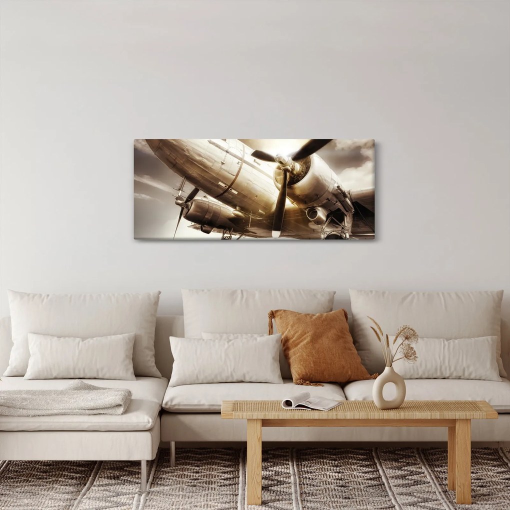 Tablou - Avion (120x50 cm)