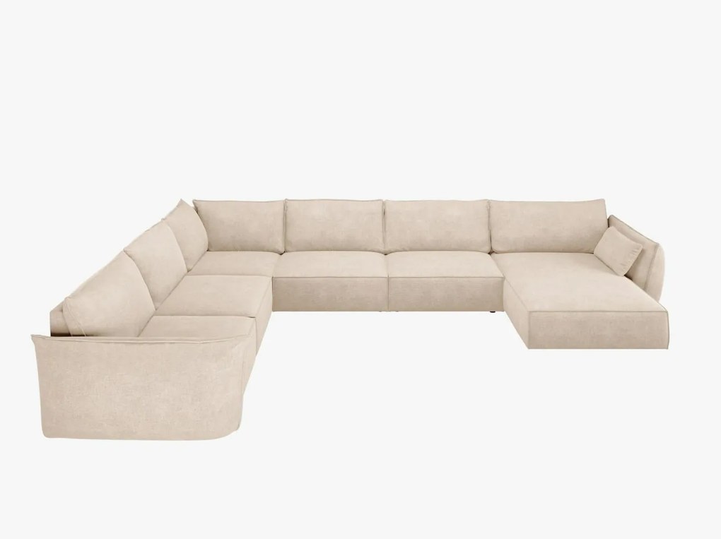 Coltar 8 locuri Kaelle chenille L384 cm