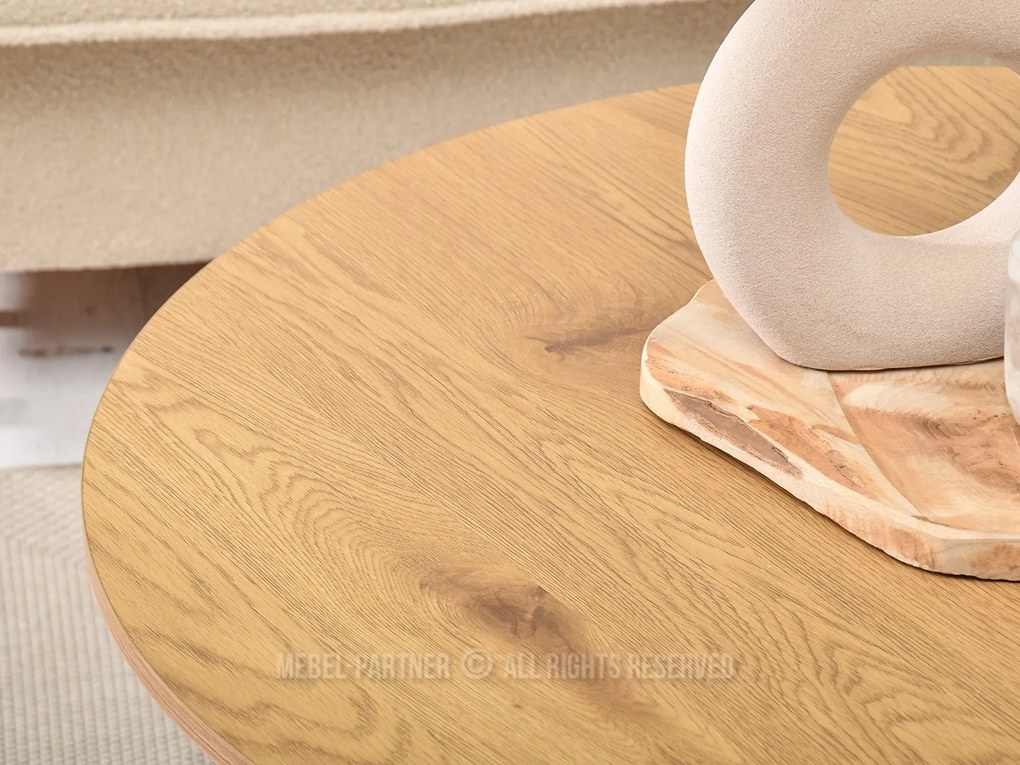 Măsuță de cafea Randolf Xl (stejar + negru). 1111701