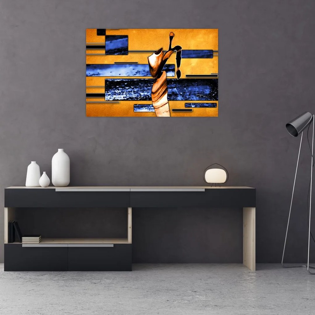 Tablou picturii abstracte (90x60 cm)