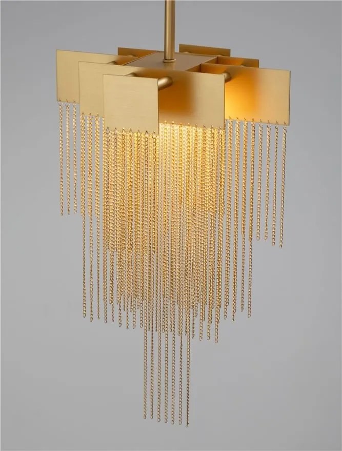 Lustra LED suspendata design modern REVIA aurie