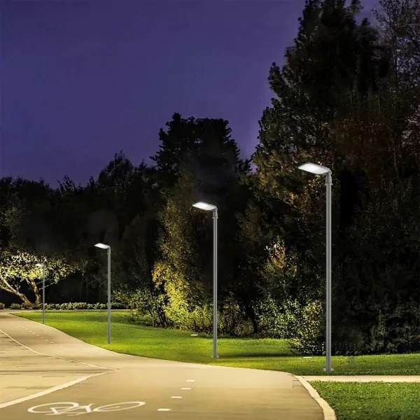 Brilagi - Lampă stradală LED de exterior URBANLIGHT, cu articulație, 100 W, 230 V, gri, IP65