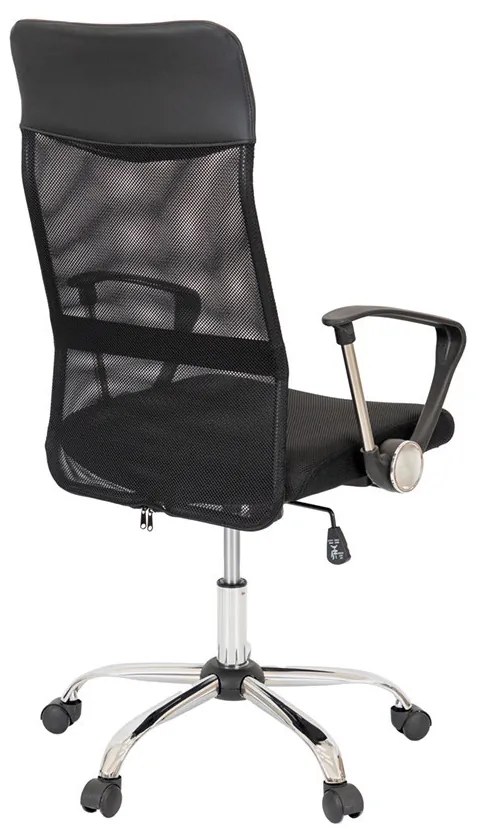 Scaun rotativ ergonomic de birou Fit, negru