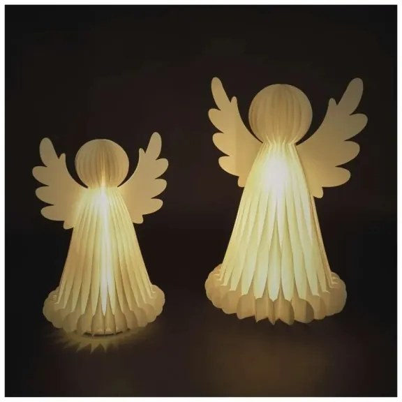 Decorațiune de Crăciun LED 20xLED/6xAA îngeri