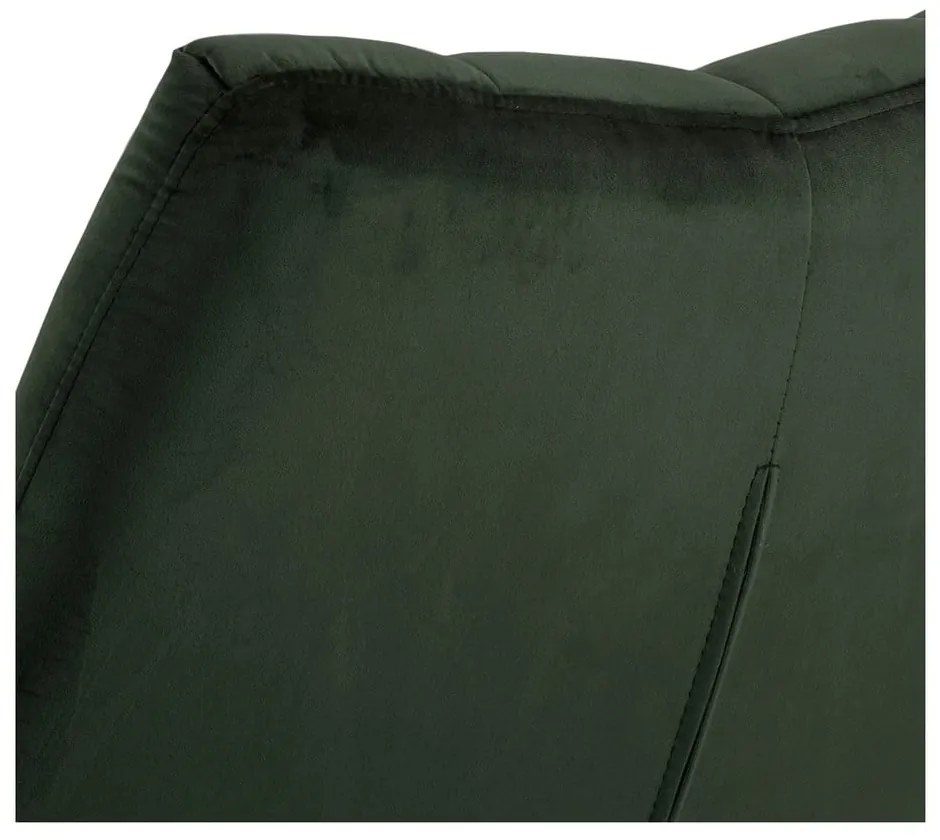 Fotoliu verde pivotant cu tapițerie din catifea Paris – Actona