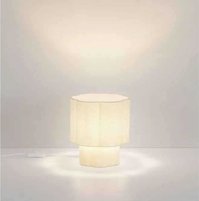 Veioza, Lampa de masa cu abajur bej BLOOSY