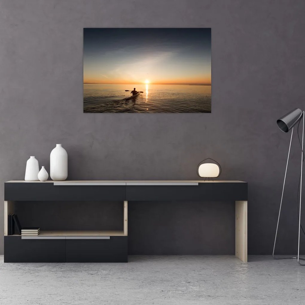 Tablou - caiac pe mare (90x60 cm)