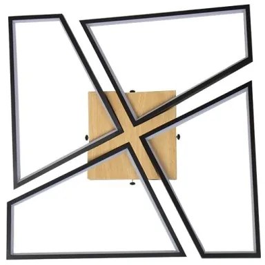 Plafonieră LED dimabilă LED/115W/230V 3000-6500K maro/negru + telecomandă