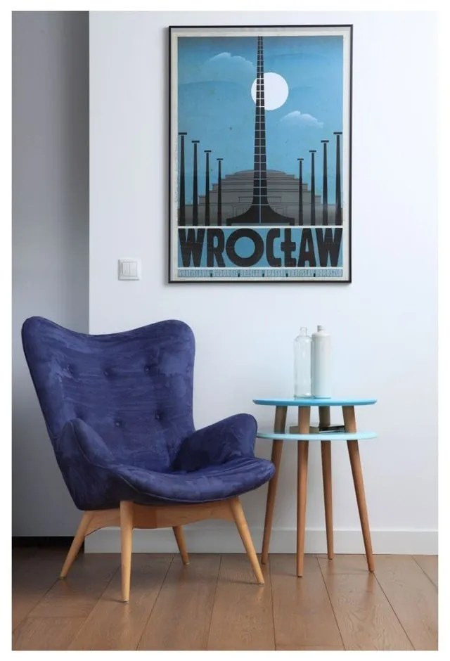 Măsuță auxiliară Ragaba UFO Ø 45 cm, roz