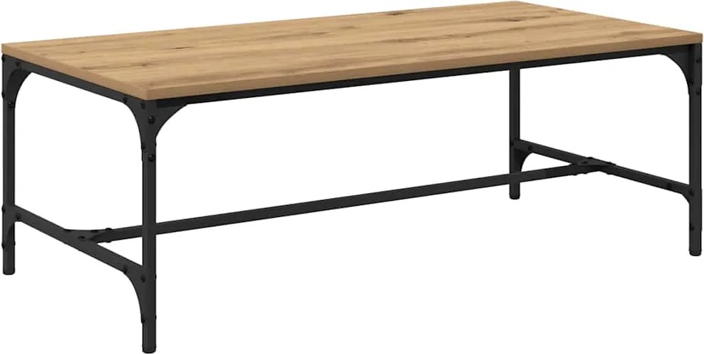 vidaXL Masă de cafea Stejar Artizanal 100 x 50 x 35 cm Lemn compozit