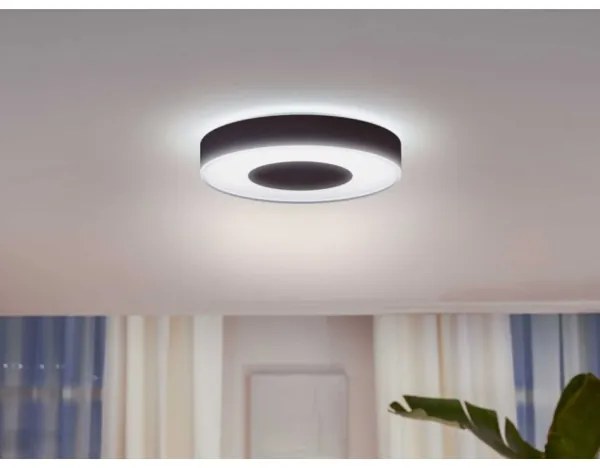 Plafonieră LED RGB dimabilă Hue LED/52,5W/230V d. 425 mm neagră Philips