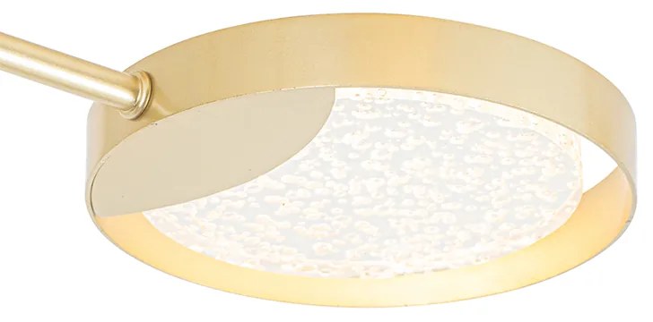 Plafoniera aurie cu LED in 3 trepte reglabila 8 lumini - Patrick