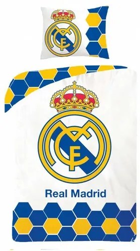 Lenjerie de pat Real Madrid 5013, 140 x 200 cm, 70 x 90 cm
