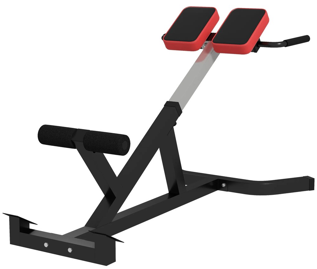 SPORTNOW Banca pentru Hiperextensii, Scaun Roman cu Inaltime Reglabila pentru Spate, Tors, Brate, Negru