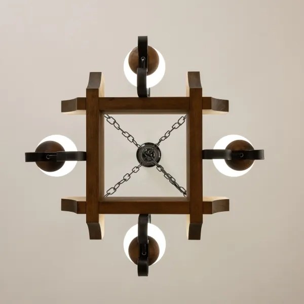 Lustră pe lanț Brilagi QUEEN 4xE14/40W/230V fag