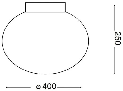 Plafonieră Ideal Lux CANDY 1xE27/42W/230V d. 40 cm alb