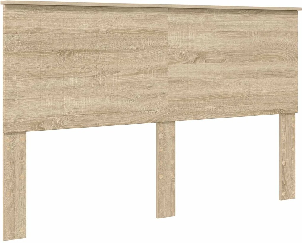 vidaXL Tăblie cap cu headboard Stejar Sonoma 160 cm Lemn compozit