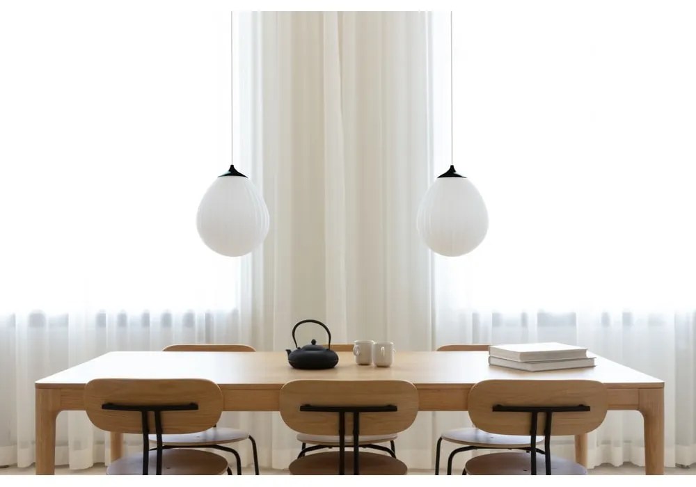 Abajur negru-alb ø 27 cm Around the World Medium – UMAGE