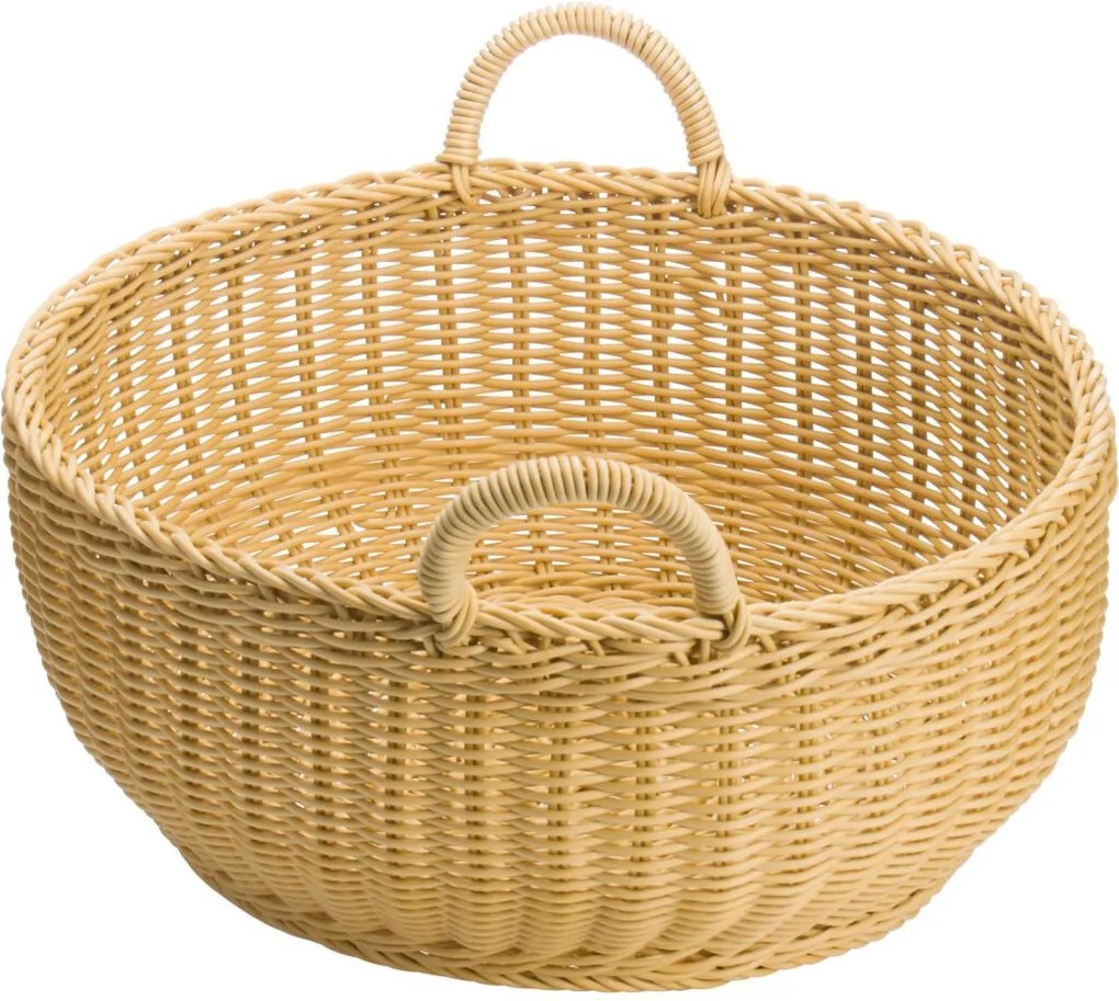 Coș rotund cu două mânere Westmark 42 x 19 cm ,bej