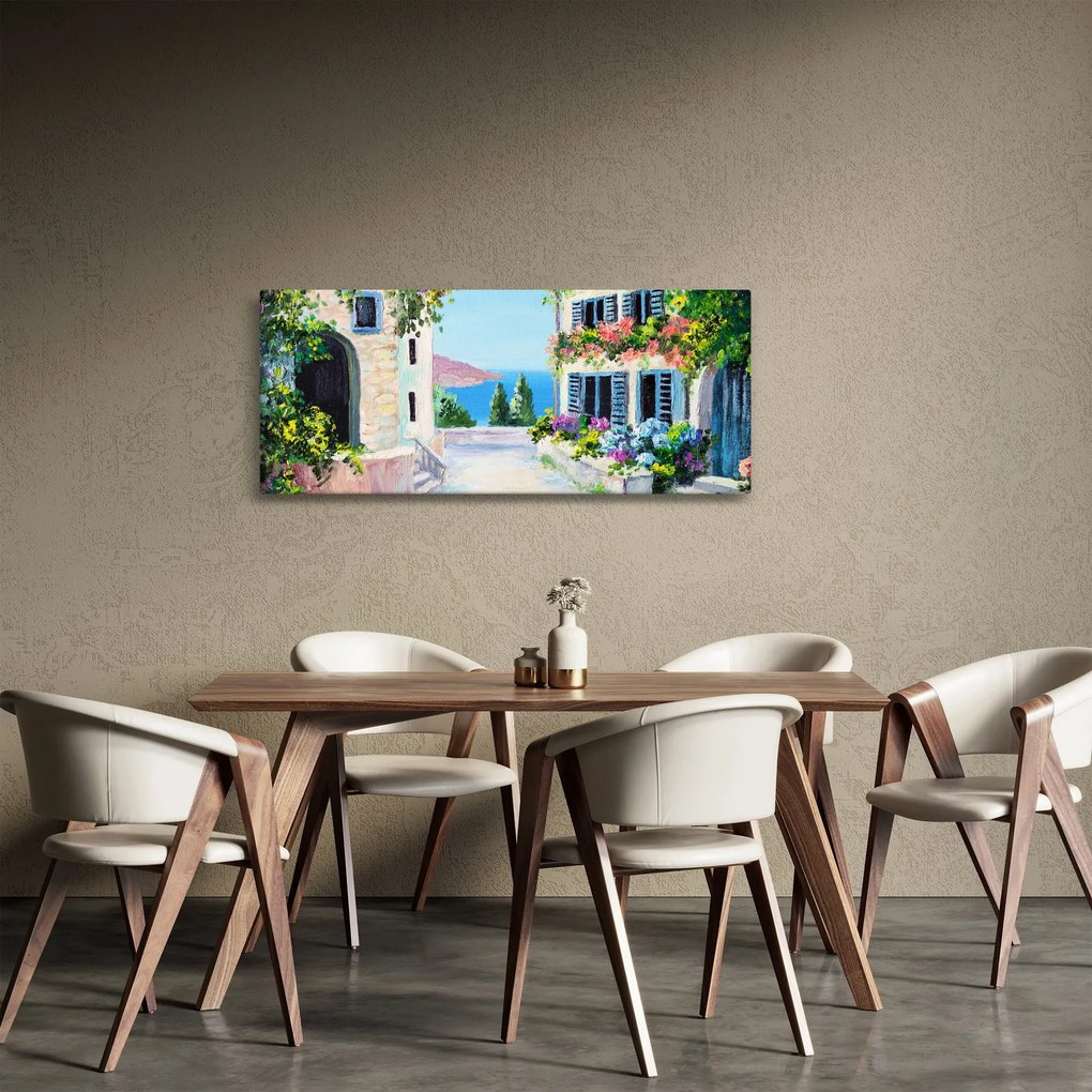 Tablou - Alee grecească, pictură în ulei (120x50 cm)