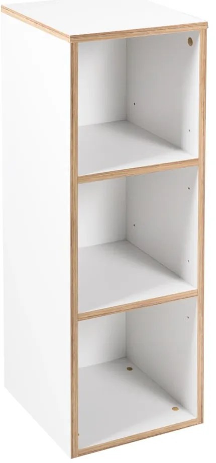 Bibliotecă pentru copii albă 30x91 cm Finn – Roba
