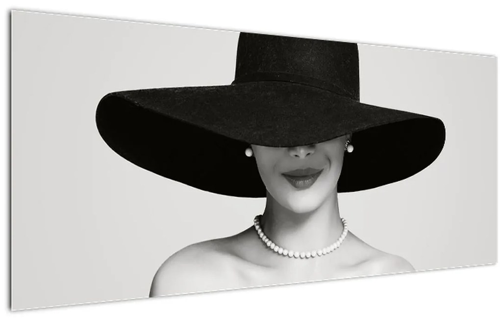 Tablou - Femeia cu pălărie (120x50 cm)