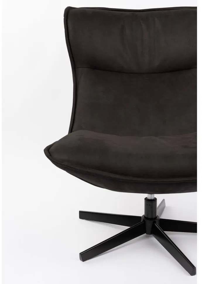 Fotoliu gri închis pivotant John – White Label