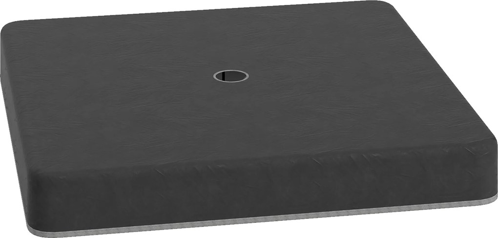 Outsunny Greutăți de bază pentru suport de umbrelă de soare, Impermeabil, umplut cu nisip, Plastic, 89L x 89B x 10,5Î cm, Negru | Aosom Romania