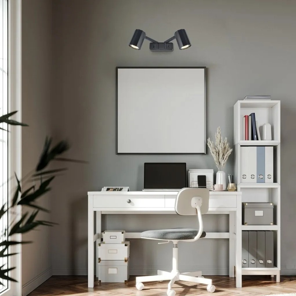 Aplica de Perete Directionabila, 2xGU10, Karter