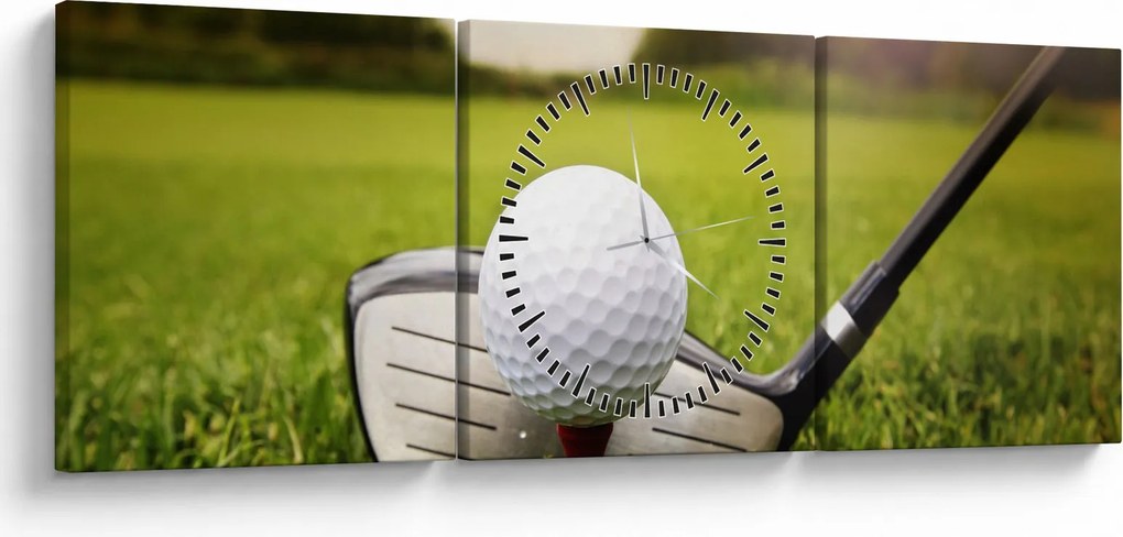 Tablou - Golf (cu ceas) (90x30 cm)