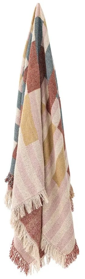 Pătură maro din bumbac reciclat 130x160 cm Lane – Bloomingville