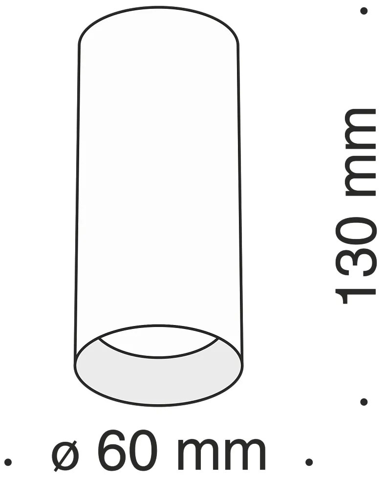 Spot aplicat Alfa negru MY-C010CL-01B