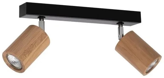 Spot-Light 3912174 - Plafonieră spot LED MATTI 2xGU10/5W/230V, finisaj stejar