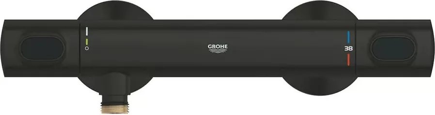 Baterie dus termostatata negru mat Grohe Grohtherm 500